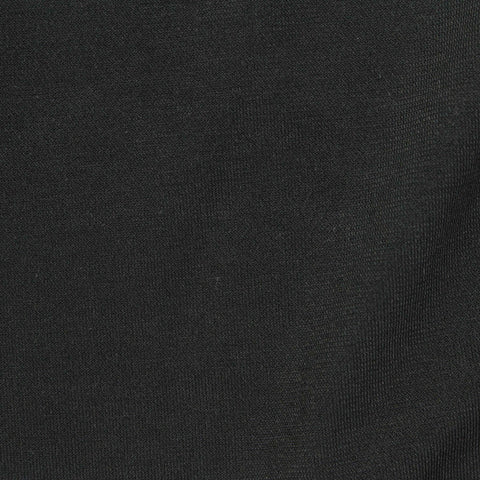 Polyester Stretch ITY Knit Fabric, 230 gsm — Black