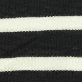 Black Horizontal-Stripe Knit, Viscose-Tencel Lyocell — texture