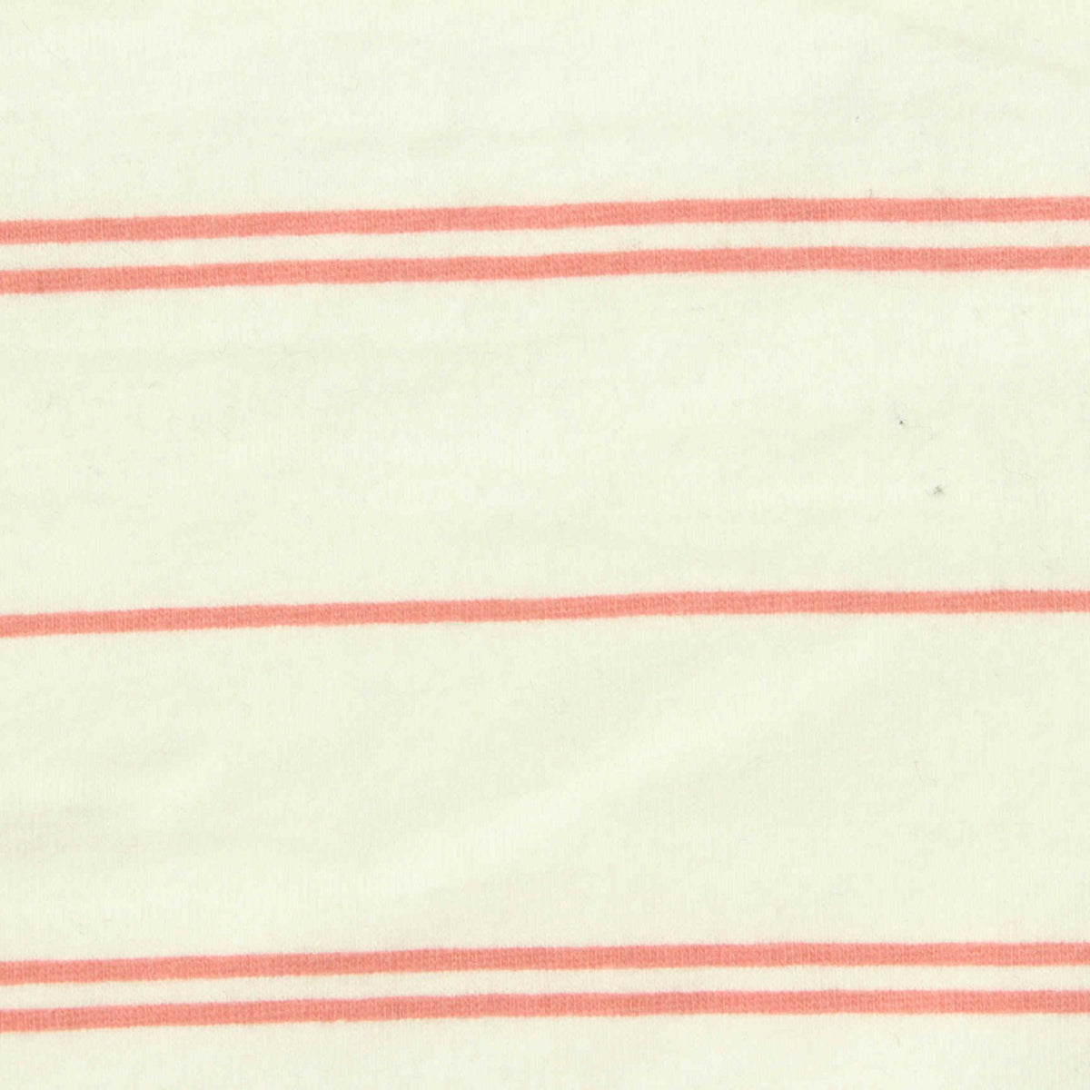 Coral Stripes Jersey Knit, Cotton