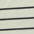 Black Horizontal-Stripe Jersey Knit, Poly-Viscose, 180 gsm