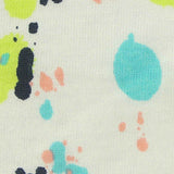 Blue Splatters Jersey Knit, Cotton-Poly — texture