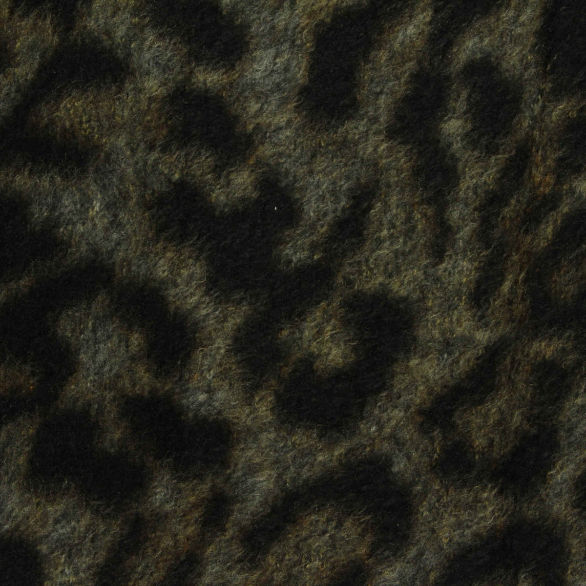 Dark Brown Leopard Jersey Knit, Polyester