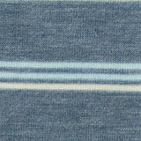 Blue Horizontal-Stripe Jersey Knit, Poly-Viscose — texture