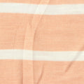 Peach Horizontal-Stripe Jersey Knit, Poly-Viscose