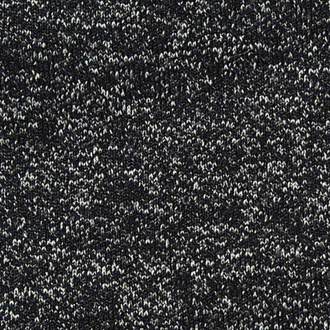Black Marl Jersey Knit, Nylon-Cotton