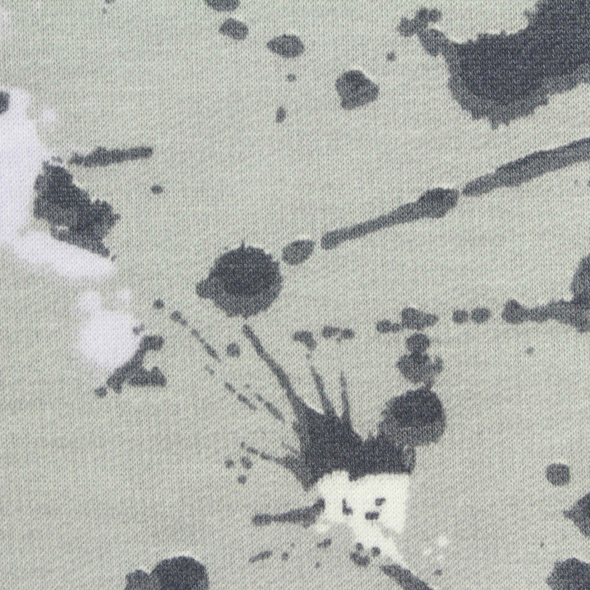 Dark Grey Splatters French Terry, Polyester