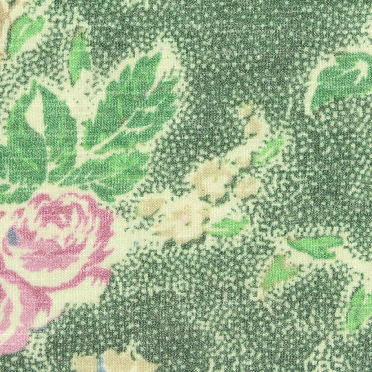 Pink Roses Jersey Knit, Poly-Viscose