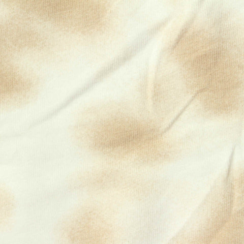 Beige Abstract Jersey Knit, Cotton