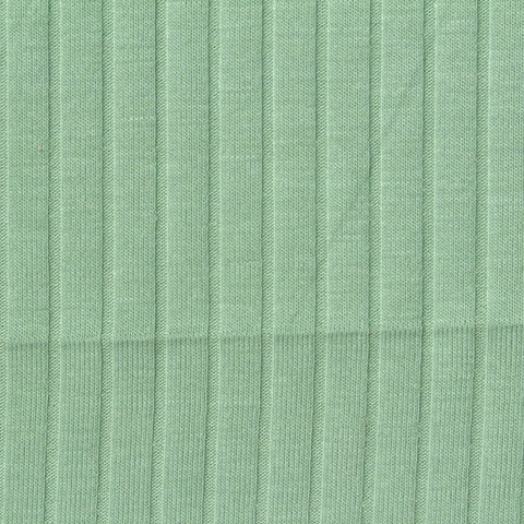 Polyester Stretch Rib Knit Fabric, 170 gsm — Green, ref EF-253979