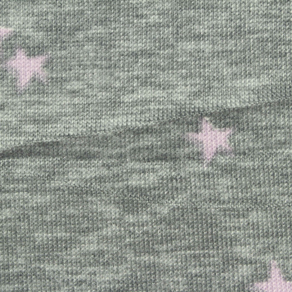 Pink Stars Jersey Knit, Polyester