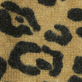 Black Leopard Jersey Knit, Polyester — texture