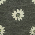 White Daisy Jersey Knit, Poly-Viscose, 170 gsm, ref EF-254007