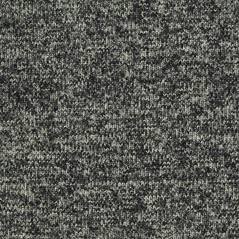 Dark Grey Heathered-Marl Jersey Knit, Nylon-Spandex