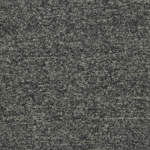 Dark Grey Heathered-Marl Jersey Knit, Nylon-Spandex