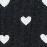 White Hearts Jersey Knit, Viscose — texture