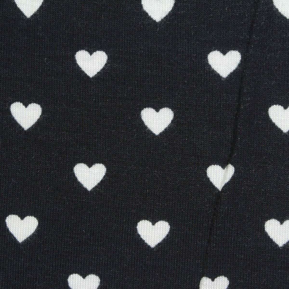 White Hearts Jersey Knit, Viscose