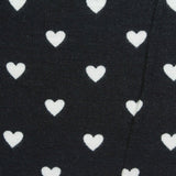 White Hearts Jersey Knit, Viscose