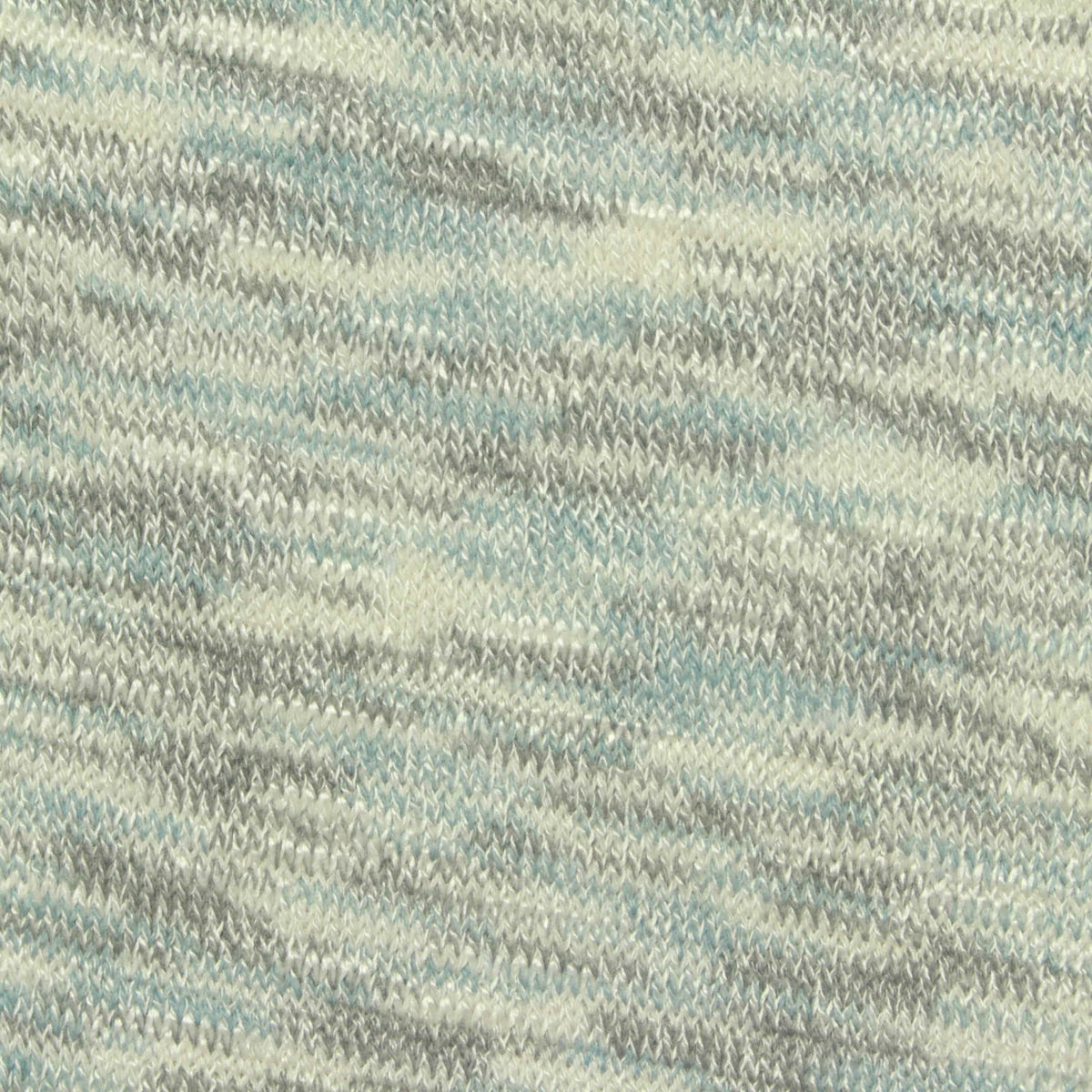 Light Blue Marl Chunky Knit, Viscose-Poly, 180 gsm