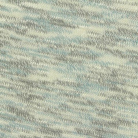 Light Blue Marl Chunky Knit, Viscose-Poly, 180 gsm