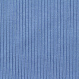 Viscose Stretch Rib Knit Fabric, 200 gsm — Blue