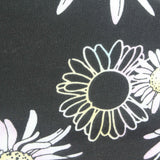 White Daisies Jersey Knit, Cotton-Poly