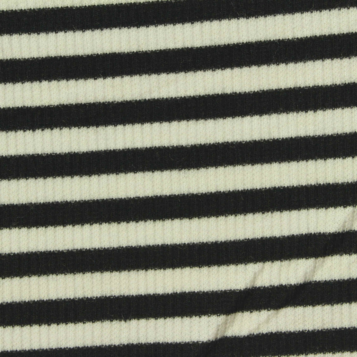 Black Horizontal-Stripe Rib Knit, Poly-Viscose, 230 gsm, ref EF-254050