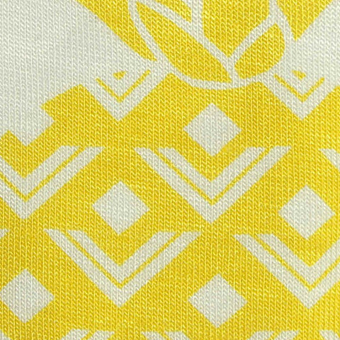 Bold Floral Viscose Stretch Jersey Knit Fabric, 180 gsm — White