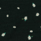 White Flowers Jersey Knit, Cotton