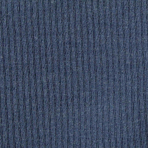 Cotton Polyester Stretch Rib Knit Fabric, 350 gsm — Navy, ref EF-254056