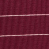 White Horizontal-Stripe Rib Knit, Poly-Viscose