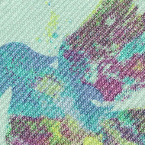 Green Unicorn Jersey Knit, Viscose