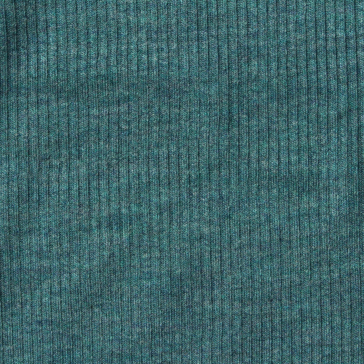 Teal Marl Rib Knit, Viscose