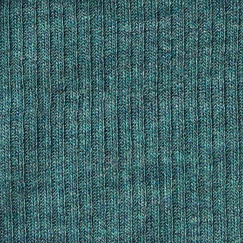 Teal Marl Rib Knit, Viscose