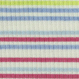 Pink Horizontal-Stripe Rib Knit, Cotton-Poly — texture