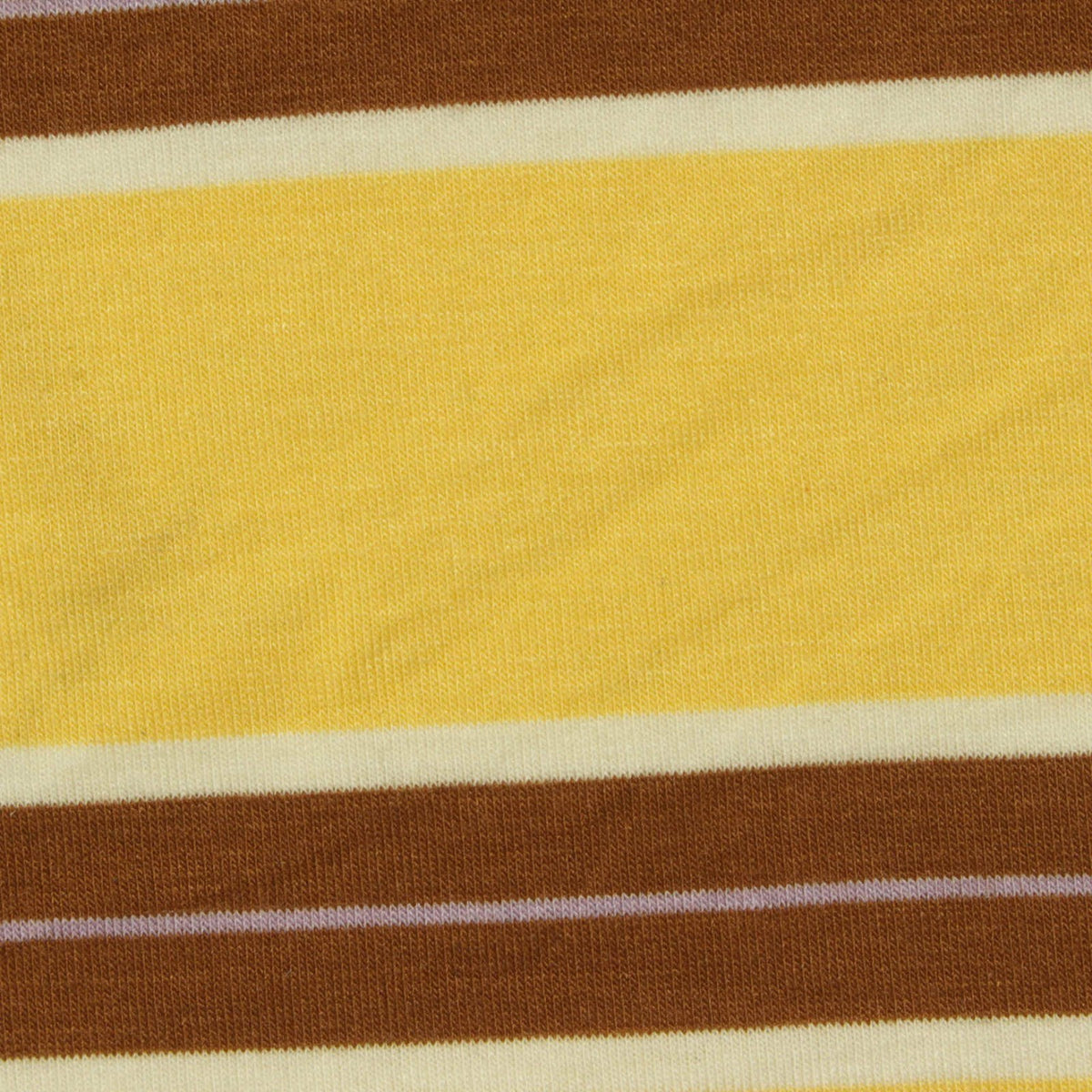 Yellow Horizontal-Stripe Jersey Knit, Poly-Viscose, 150 gsm