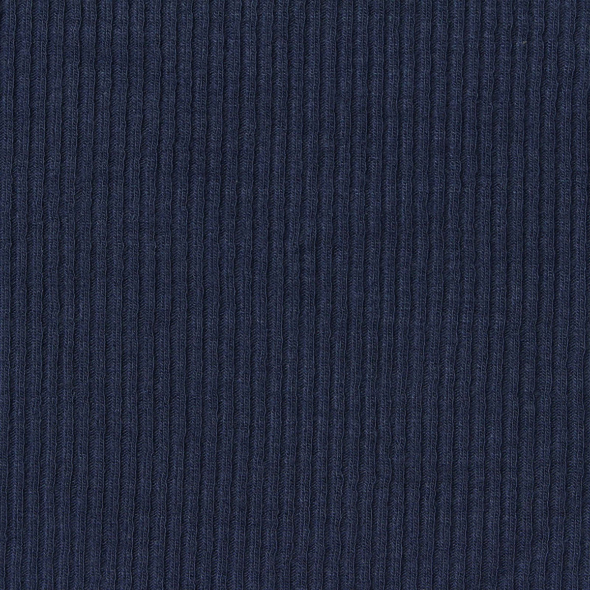 Viscose Polyester Stretch Rib Knit Fabric, 215 gsm — Navy
