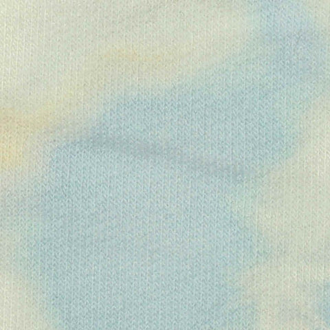 Light Blue Abstract French Terry, Poly-Viscose