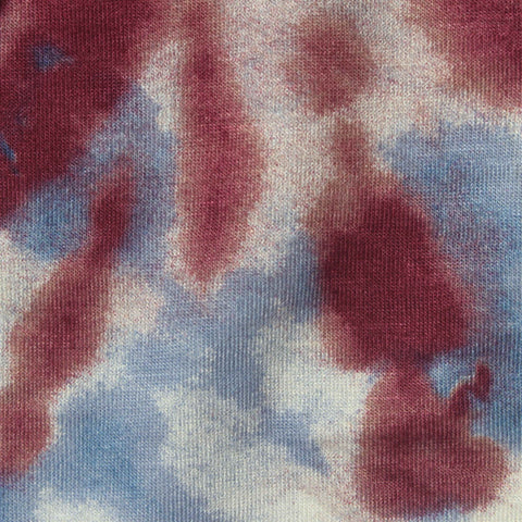 Red Abstract Jersey Knit, Viscose, 130 gsm