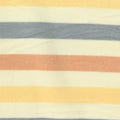 Cream Horizontal-Stripe Jersey Knit, Poly-Viscose, 180 gsm