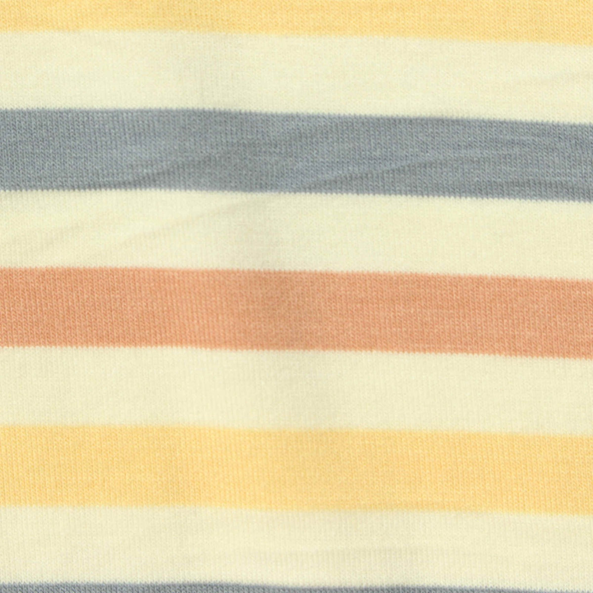 Cream Horizontal-Stripe Jersey Knit, Poly-Viscose, 180 gsm