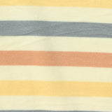 Cream Horizontal-Stripe Jersey Knit, Poly-Viscose