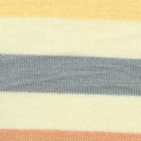 Cream Horizontal-Stripe Jersey Knit, Poly-Viscose, 180 gsm
