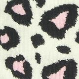 Black Leopard Jersey Knit, Viscose — texture