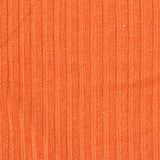 Polyester Stretch Rib Knit Fabric, 260 gsm — Orange