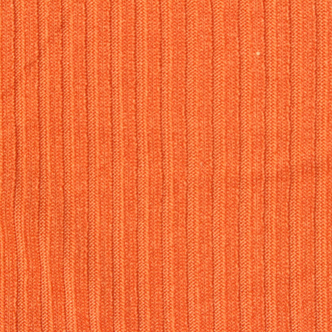 Polyester Stretch Rib Knit Fabric, 260 gsm — Orange