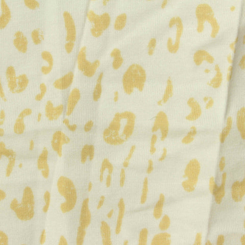 Cream Animal Print Jersey Knit, Cotton-Viscose