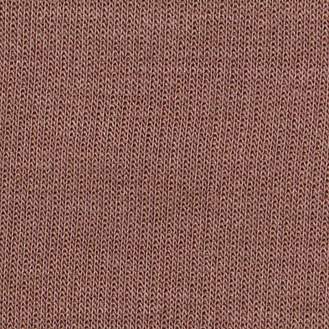 Polyester Viscose Stretch Interlock Knit Fabric, 240 gsm — Brown
