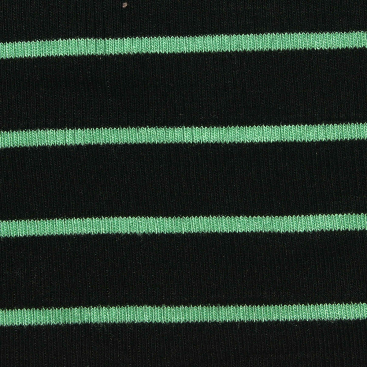 Black Horizontal-Stripe Rib Knit, Viscose, 190 gsm