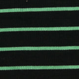 Black Horizontal-Stripe Rib Knit, Viscose