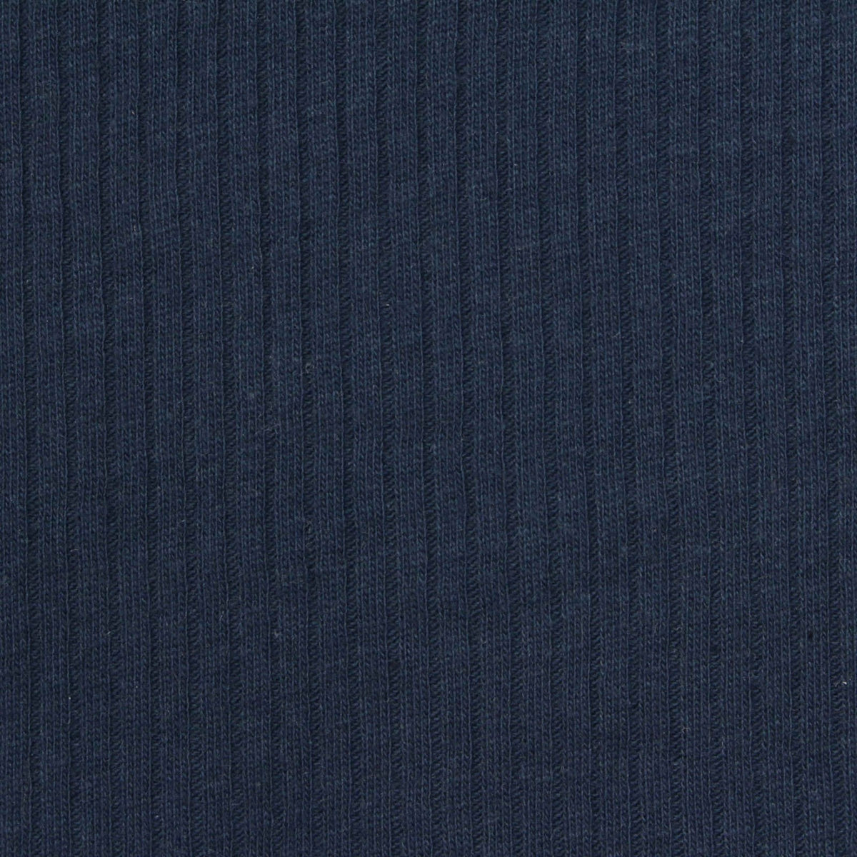 Cotton Polyester Rib Knit Fabric, 175 gsm — Navy